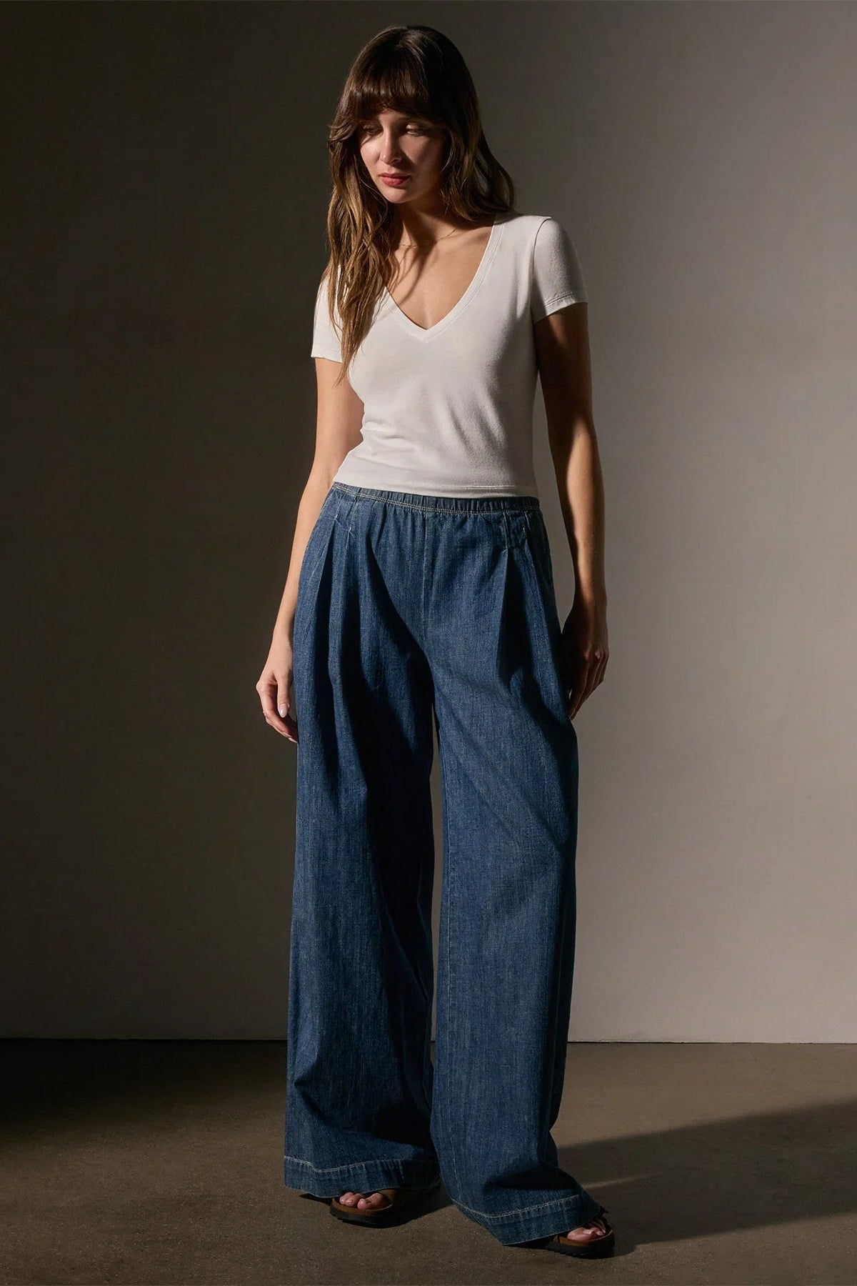 James Perse Denim Pleated Pant | Shop Eleanor - Women's Denim in CO