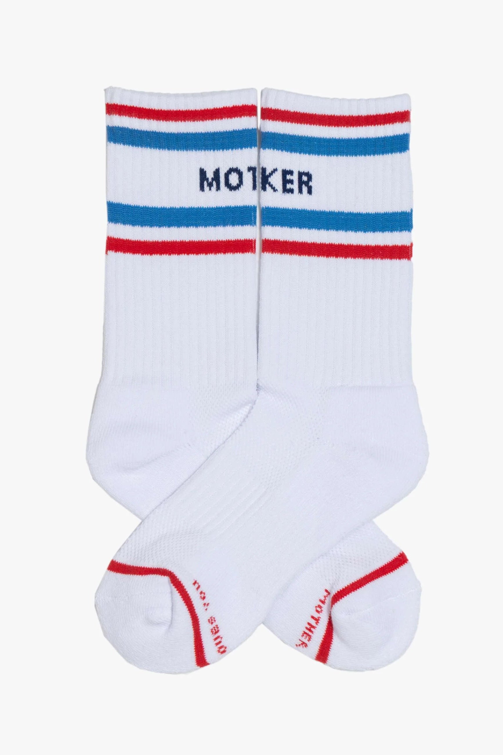 Mother Baby Steps Socks in MF White/Blue/Red | Shop Eleanor - Women's Clothing Boutique