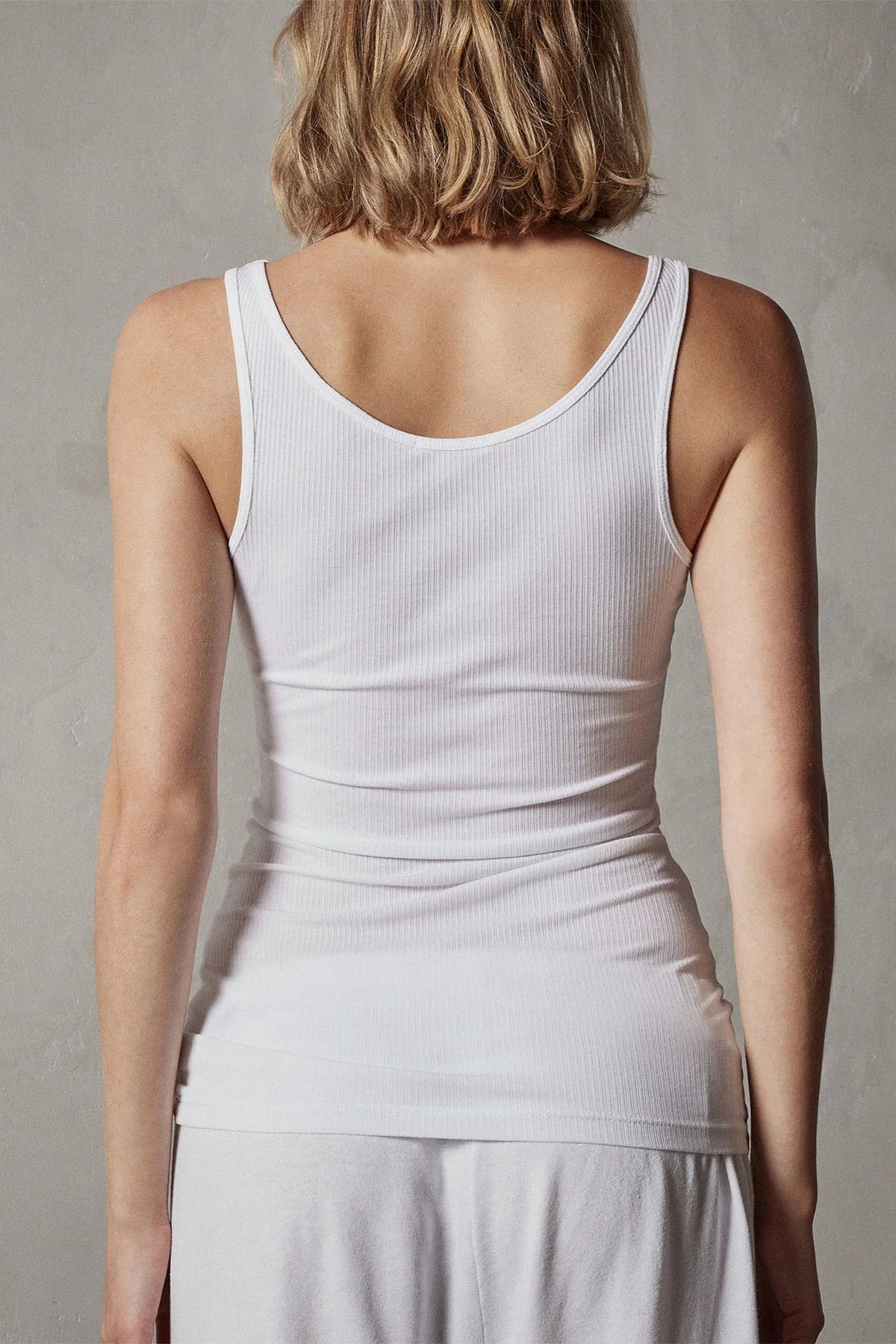James Perse The Daily Ribbed Lightweight Tank in White | Shop Eleanor - Women's Versatile and Quality Basics Clothing Boutique located in Louisville, CO