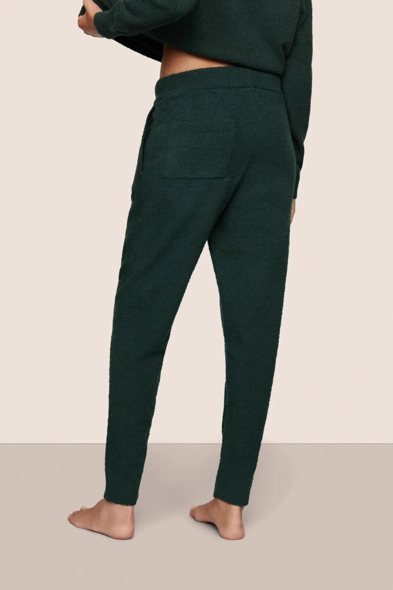 Eberjey Recycled Boucle Jogger in Pine | Shop Eleanor