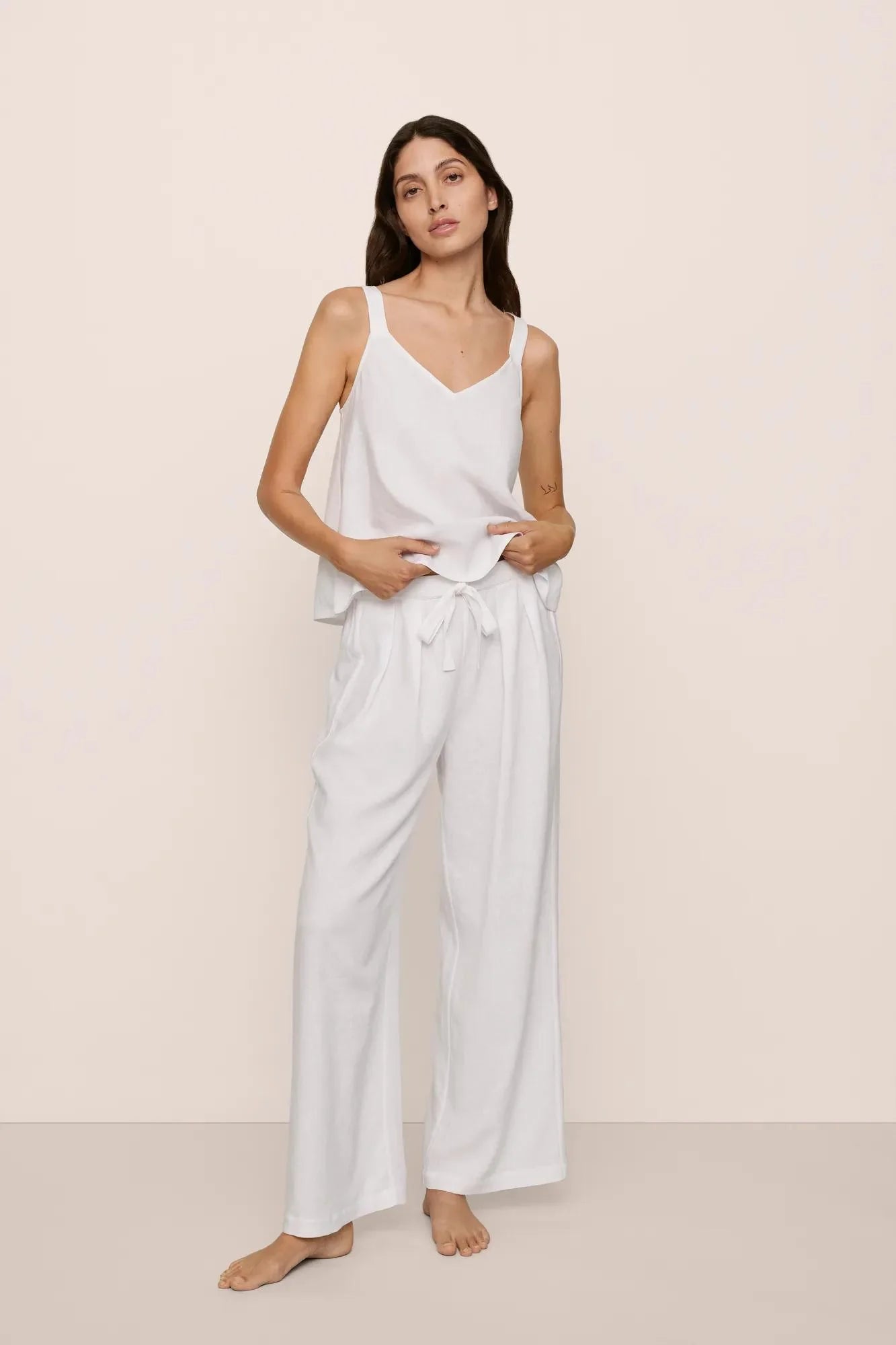Linen Pant - White