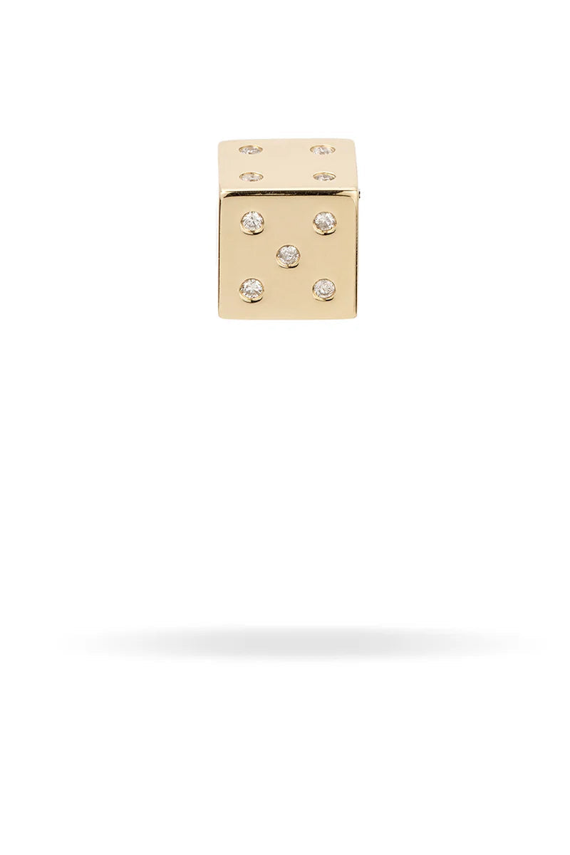 Adina Reyter Diamond Dice Big Bead Charm | Shop Eleanor