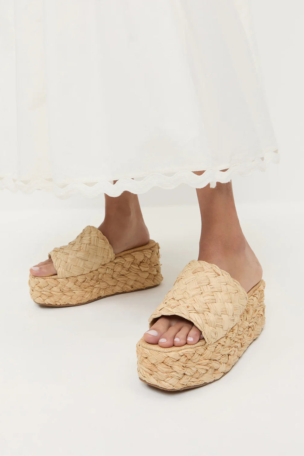 Loeffler Randall Aaron Raffia Platform Sandal | Shop Eleanor