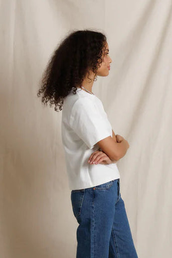 perfect white tee Atlas Boxy White Shirt | Shop Eleanor