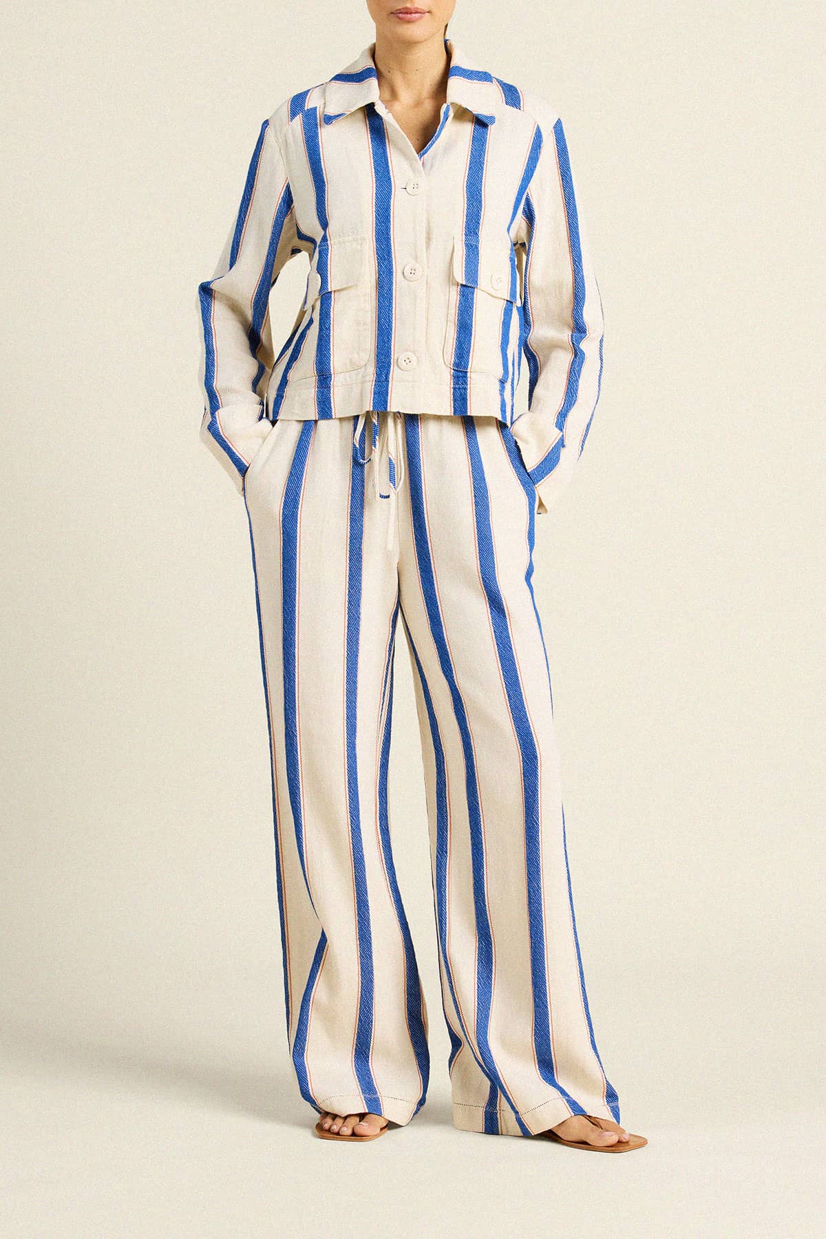 Trovata Atlas Jacket in Awning Stripe | Shop Eleanor Boutique