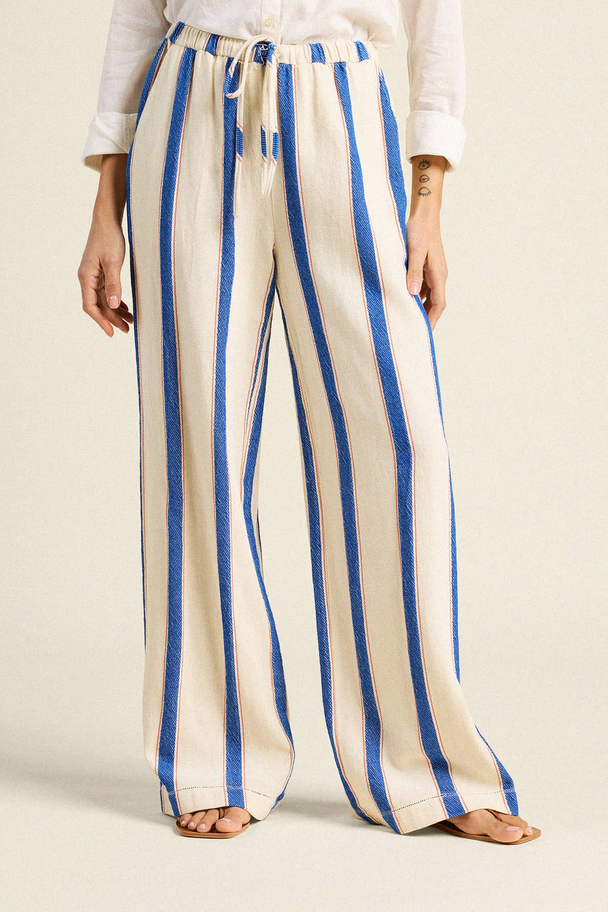 Trovata Vera Wide Leg Pant in Awning Stripe | Shop Eleanor - Women's Designer Boutique in Colorado