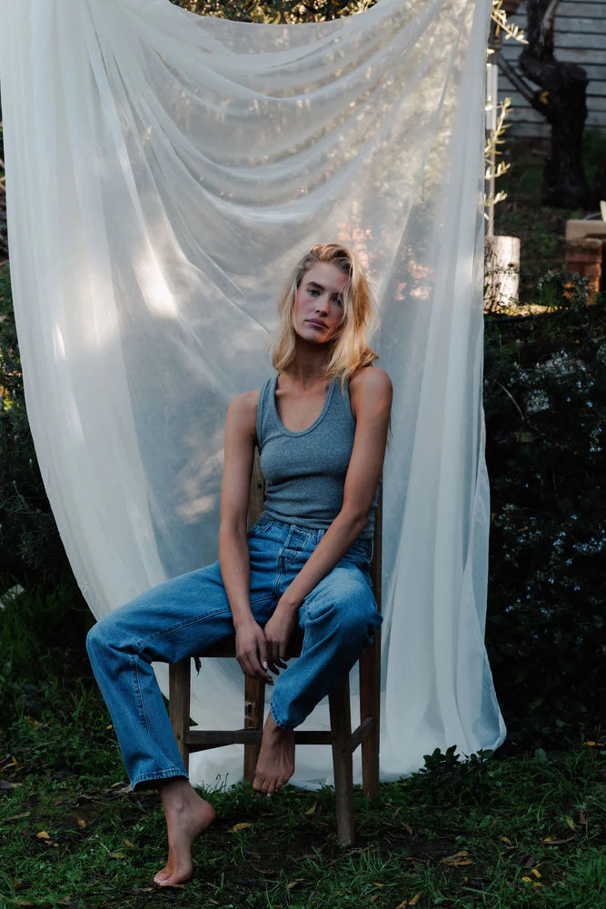 Blondie Tank - Dark Heather Grey