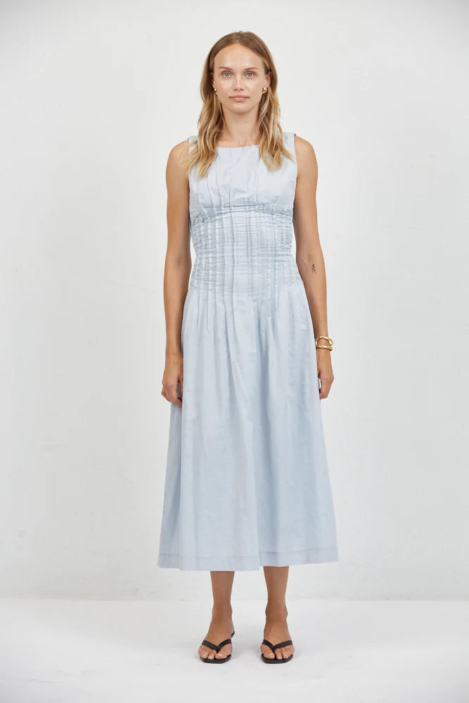 A. Ren Hayden Dress in Sky Blue | Shop Eleanor