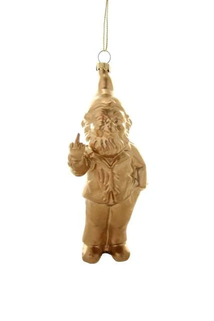 Cody Foster Gold Naughty Gnome Ornament | Shop Eleanor