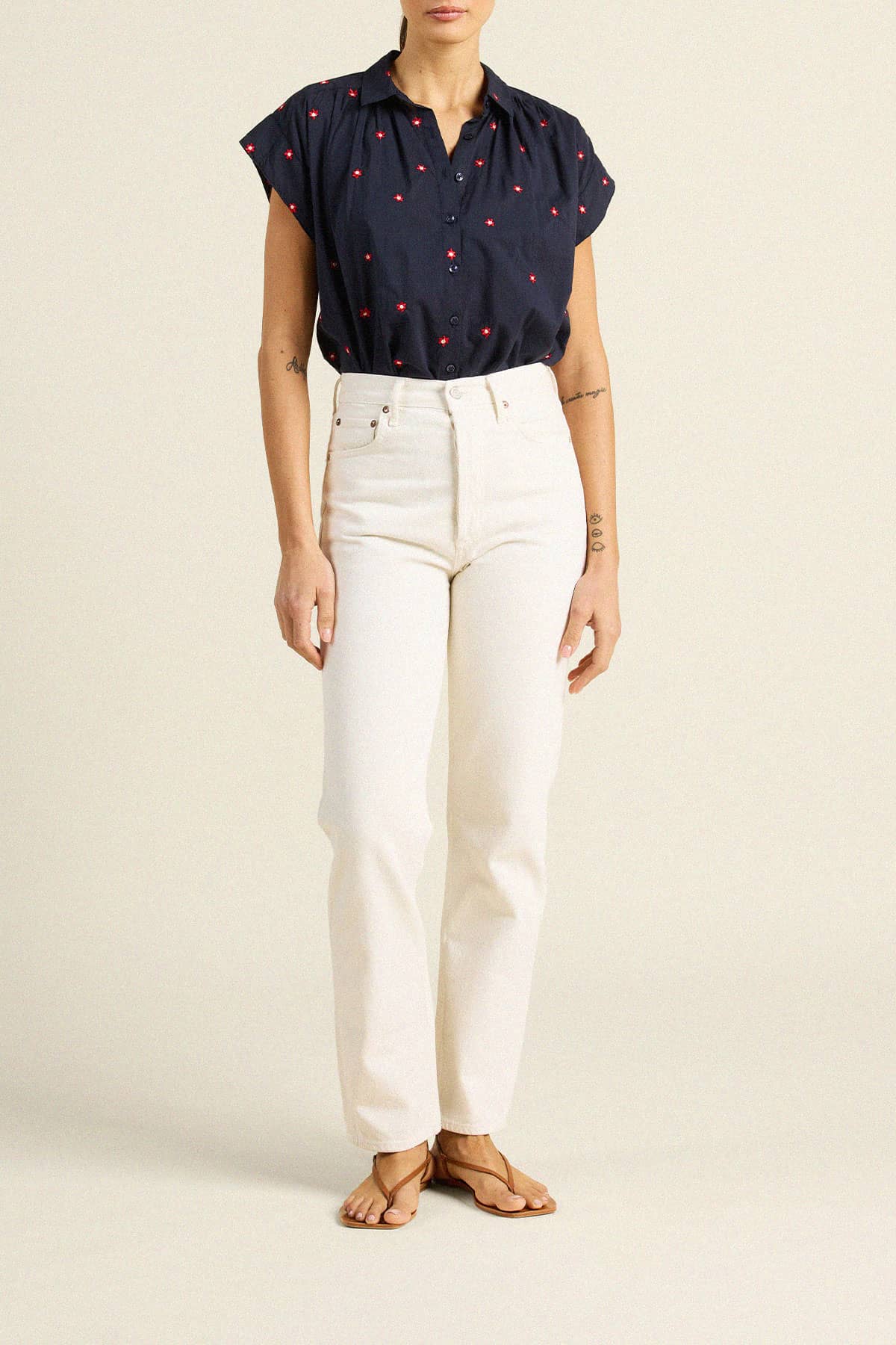 Trovata Della Embroidered Blouse in Daisy Dot | Shop Eleanor - Women's Clothing Boutique near Denver