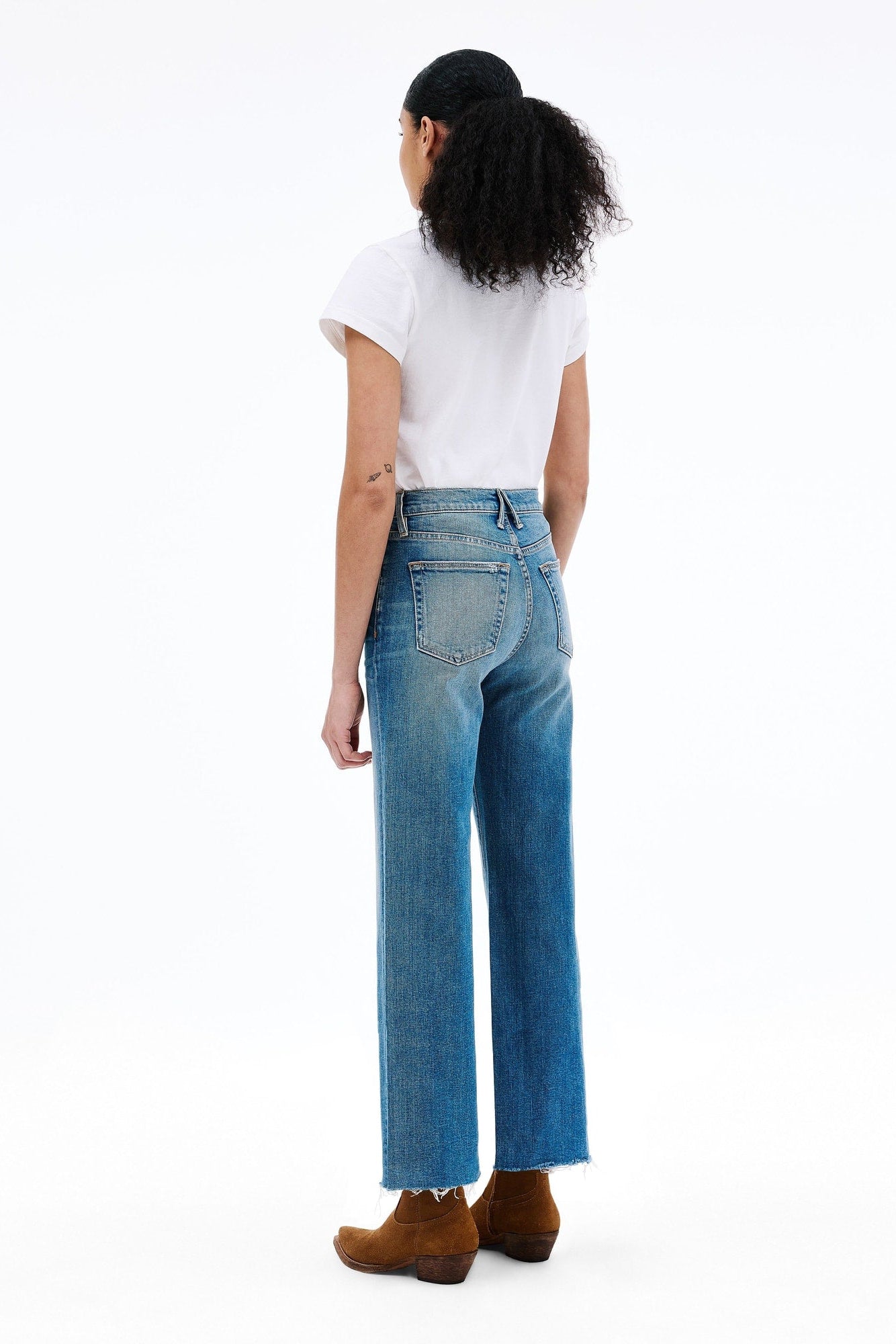 The SLVRLAKE Grace Crop in Bluebird | Shop Eleanor