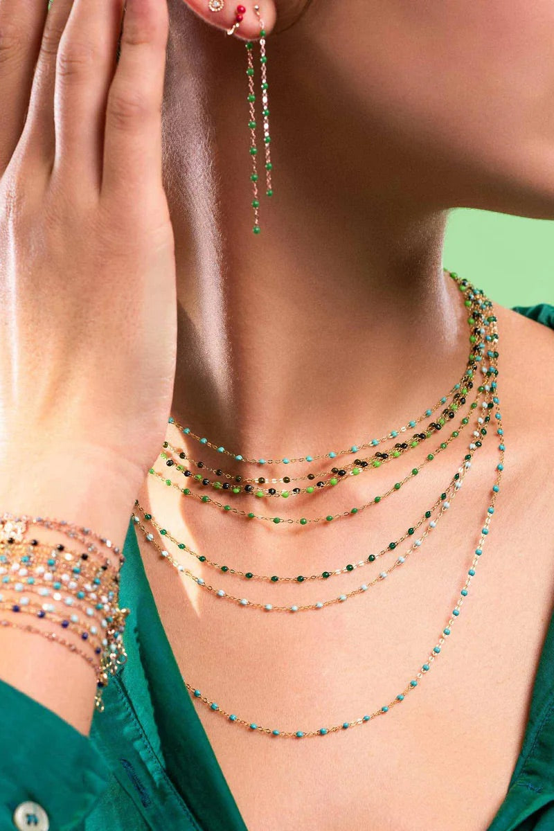 Gigi Clozeau Classic Gigi Necklace in Emerald - 19.7" | Shop Eleanor
