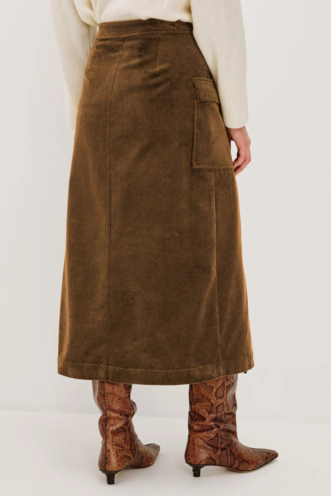 Rails Graciela Corduroy Skirt in Chestnut Brown | Colorado Casual and Western Clothing in Louisville, CO