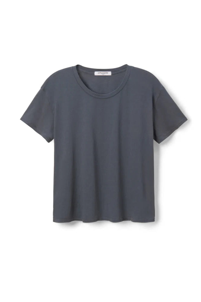 perfect white tee Harley Soft Cotton Short Sleeve Boxy Crewneck Tee | Shop Eleanor - Women's Elevated Loungewear