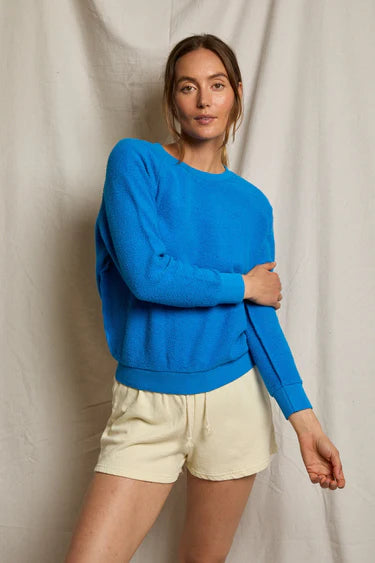 Perfect White Tee Ziggy Sweatshirt in Cobalt | Shop Eleanor