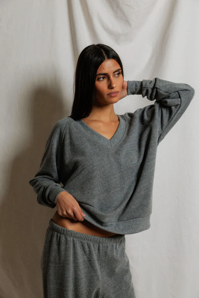 grey lounge sweatshirt