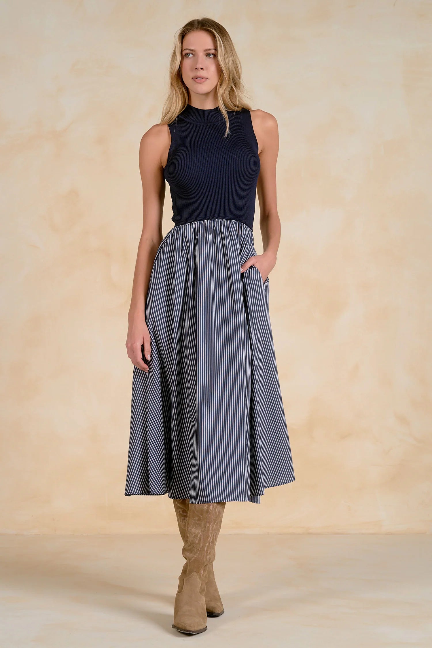 Elan Mixed Media Dress | Shop Eleanor