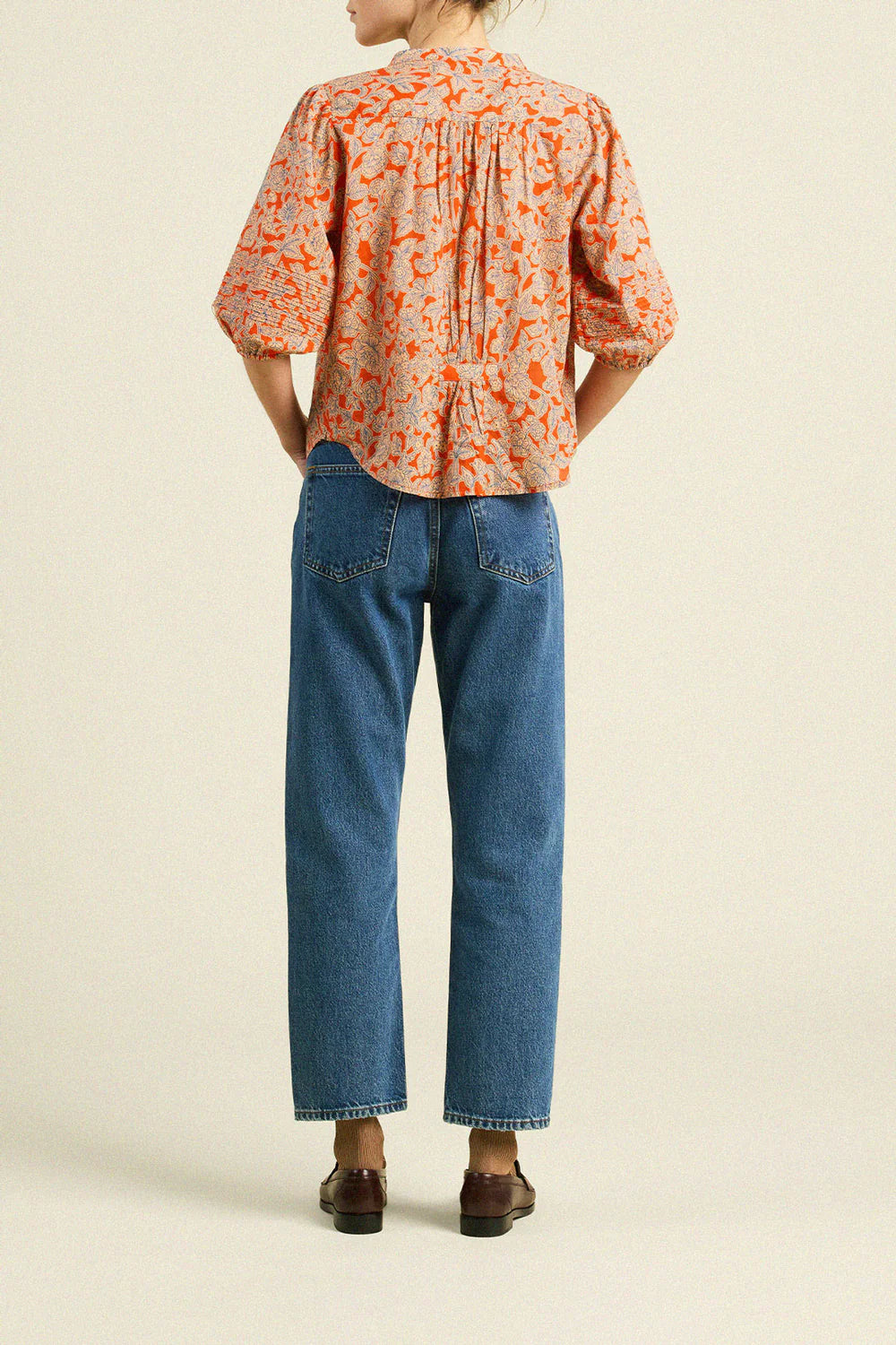 Trovata Loren Blouse with Figure flattering gathering at the back | Shop Eleanor - Women's Designer Apparel