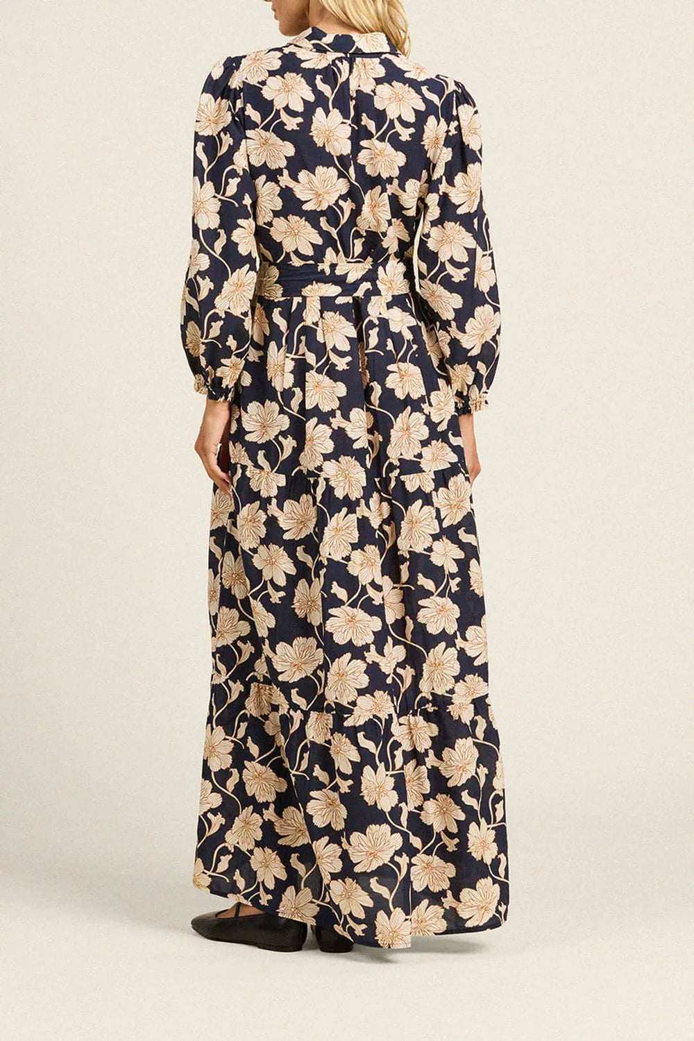 Trovata Martina Dress in Dark Floral Print | Shop Eleanor - Women's Designer Apparel