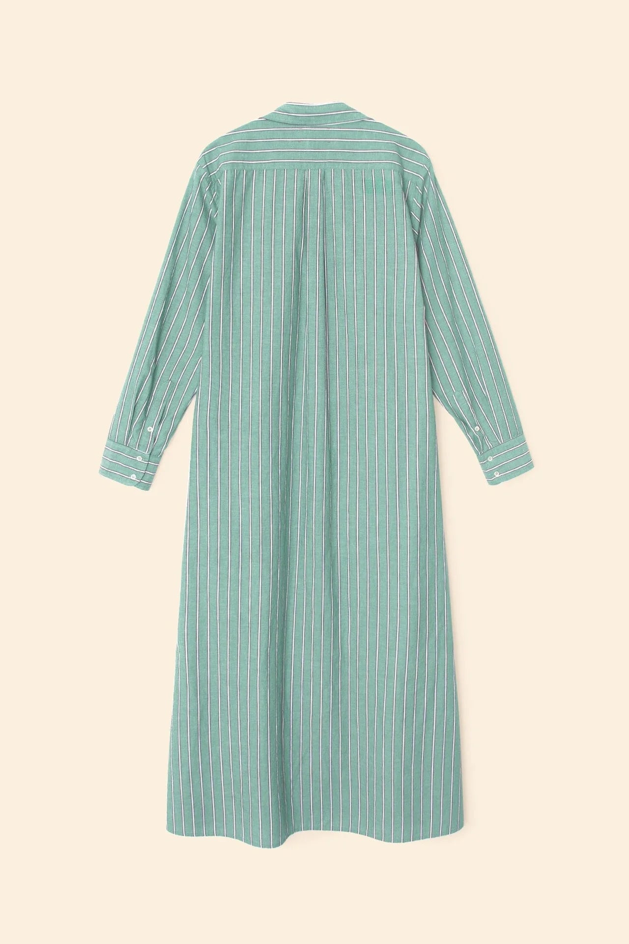 Xírena Boden Maxi A-Line Button Front Dress in Cilantro Stripe | Shop Eleanor - Women's Clothing