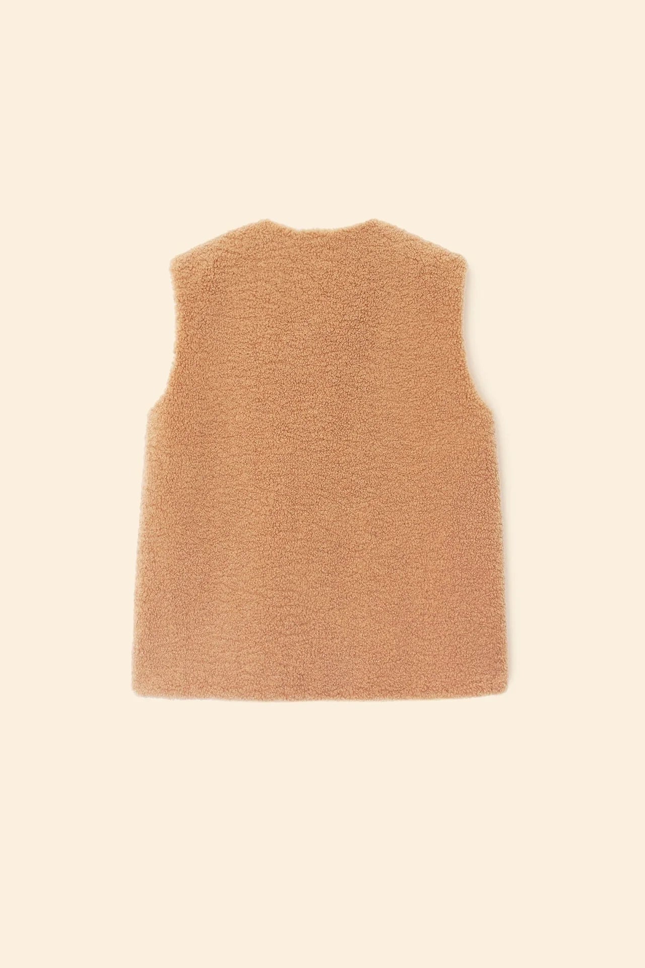 brown sleeveless sherpa vest | Shop Eleanor - Women's Online Clothing Boutique in Louisville, CO