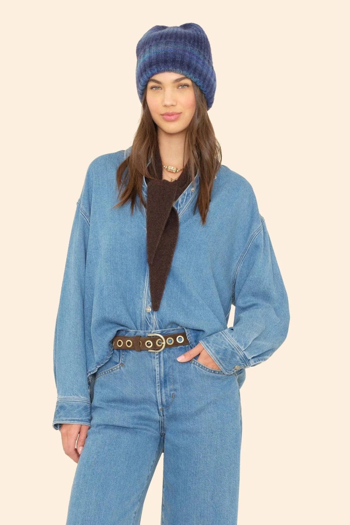 Xírena Reice Beanie in Navy Ombre | Shop Eleanor - Women's Designer