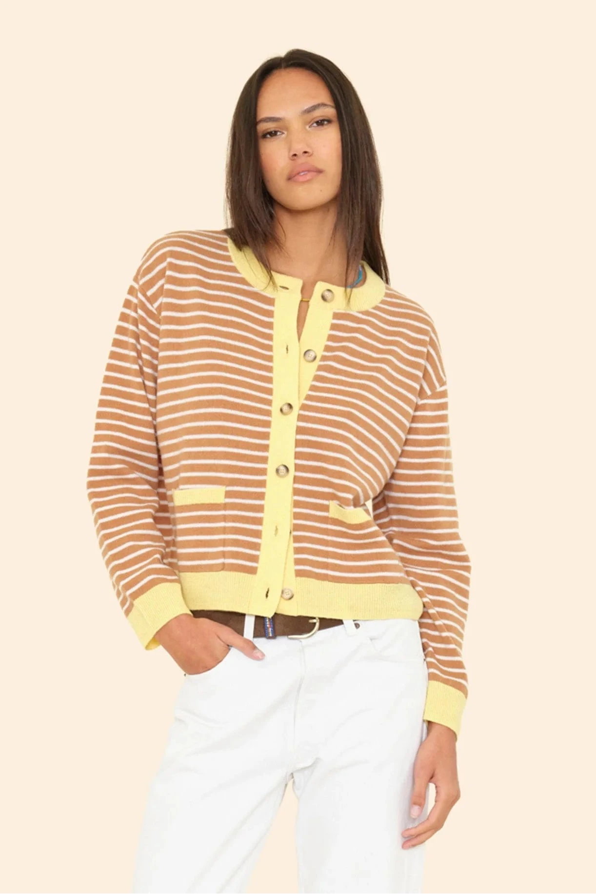 Xirena Lillian Cardigan in Camel | Shop Eleanor - Women's Designer