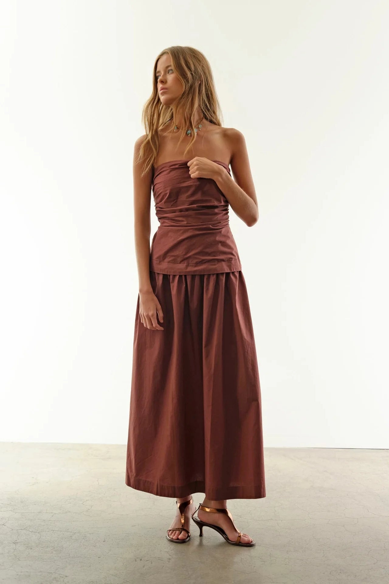 Xírena Ciara Dress in Adobe Brown | Shop Eleanor