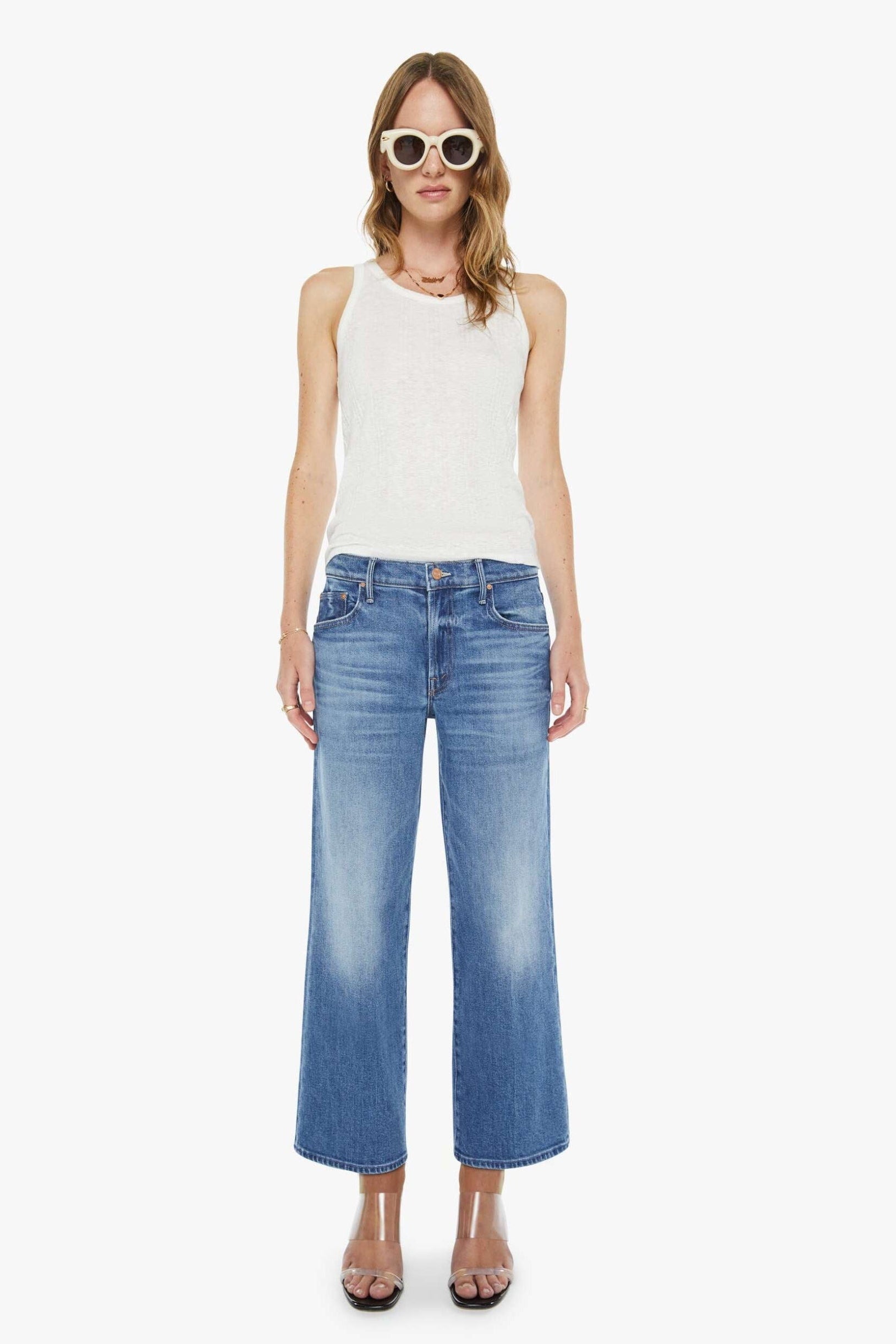 Mother Denim The Mid Rise Maven Ankle in All Your Eggs | Shop Eleanor