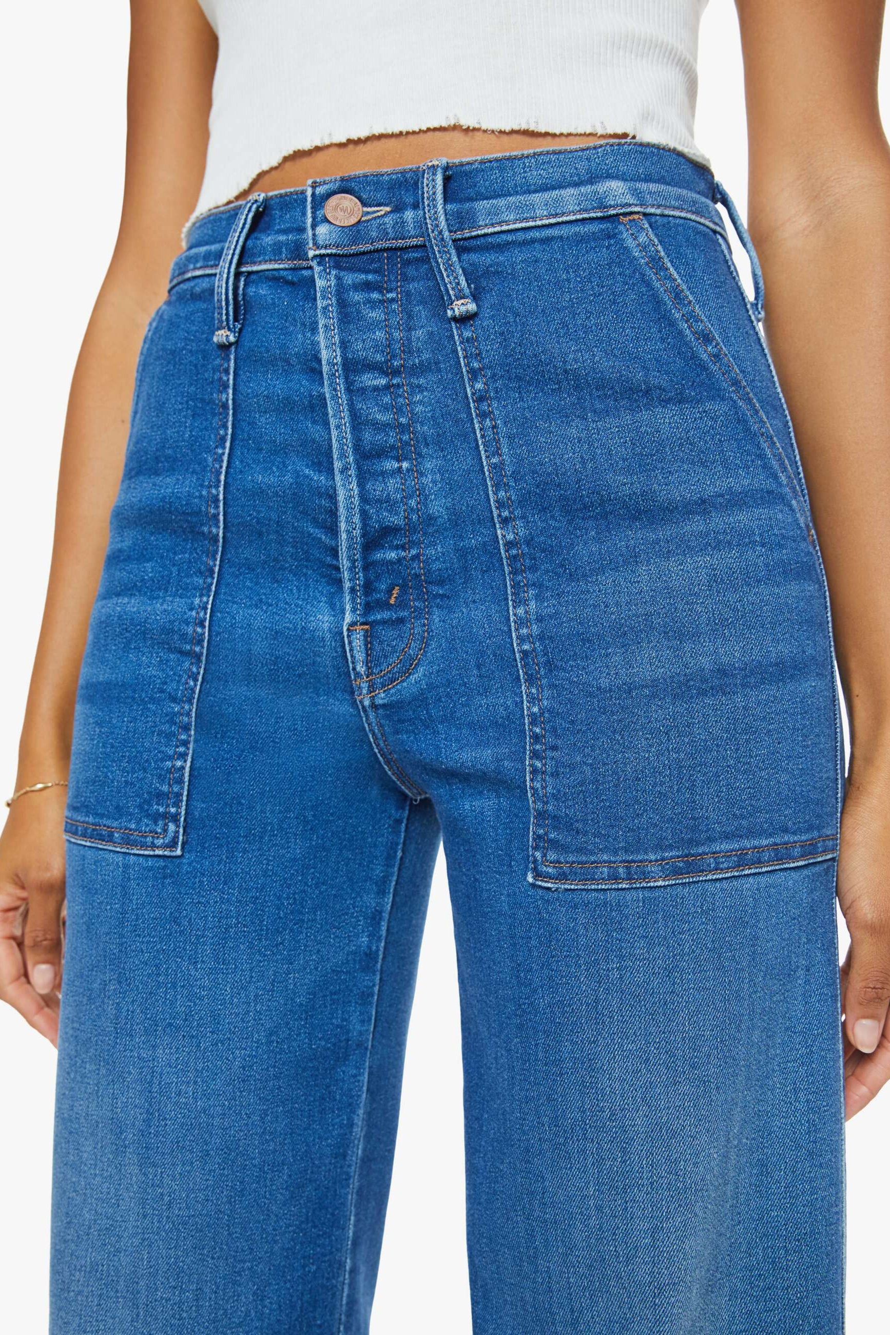 Mother Denim Stitch Up Maven in Nip it in the Bud | Shop Eleanor