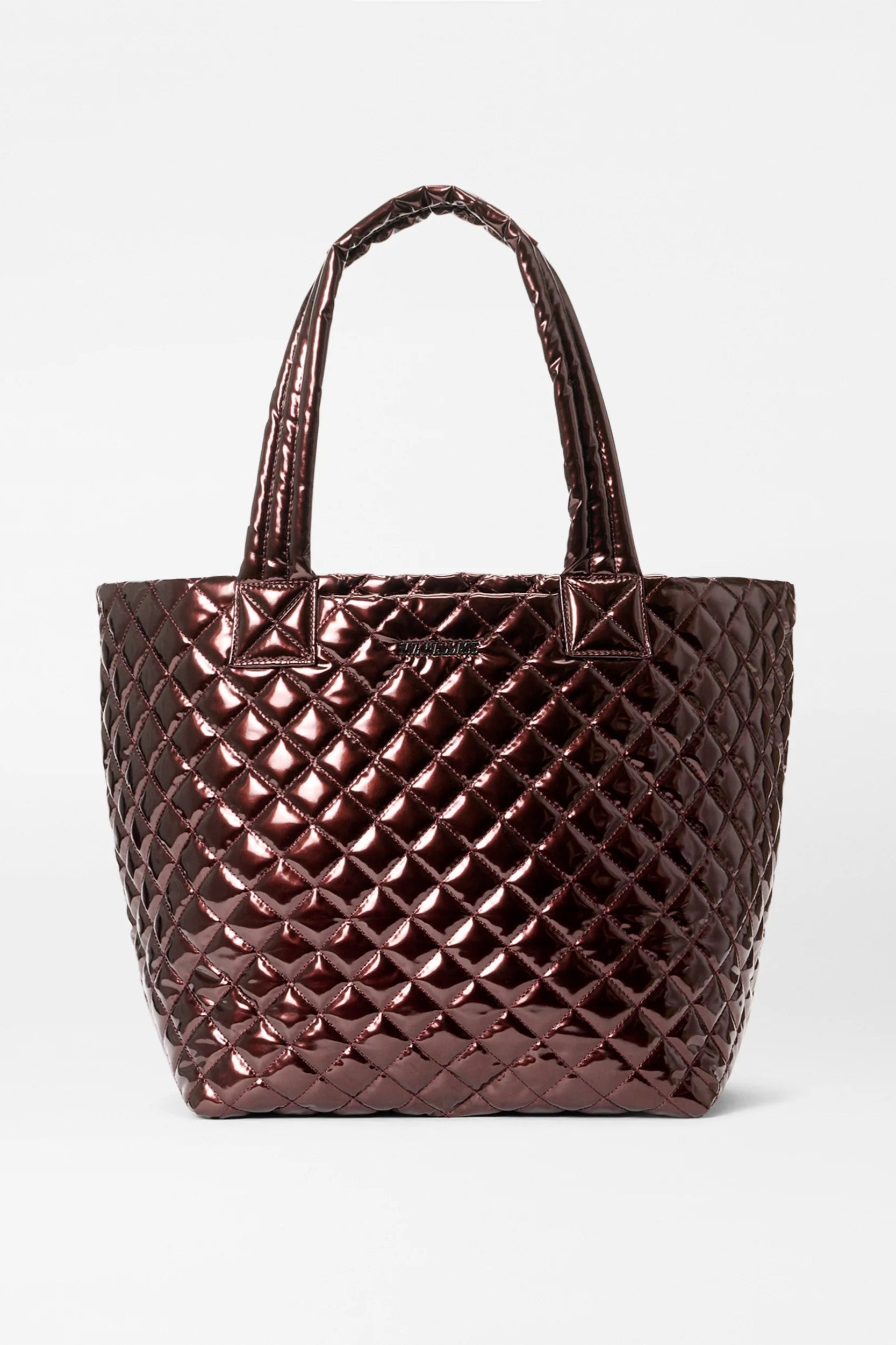 Medium Metro Tote Deluxe - Bordeaux Lacquer