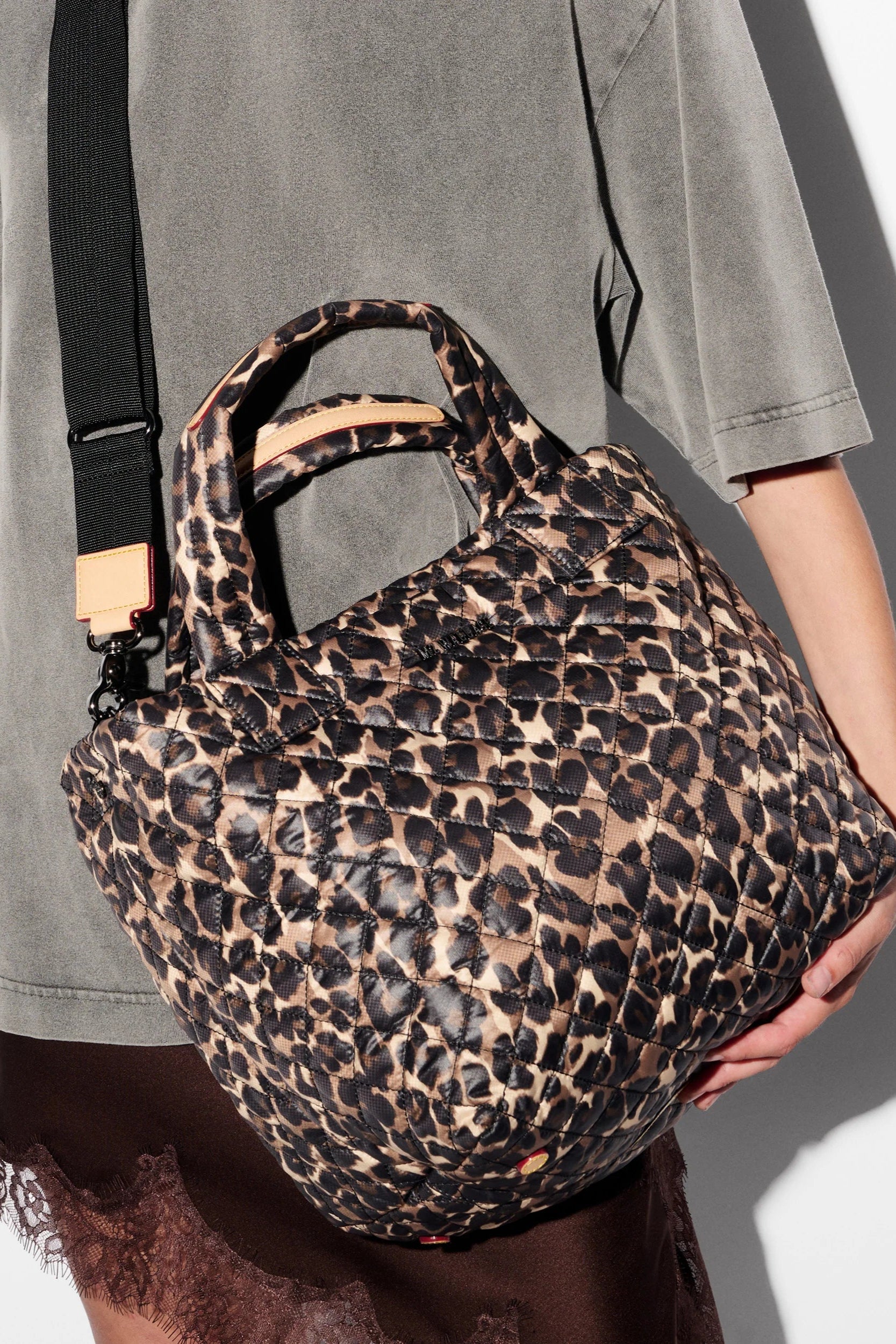 MZ Wallace Small Metro Tote Deluxe in Leopard | Shop Eleanor