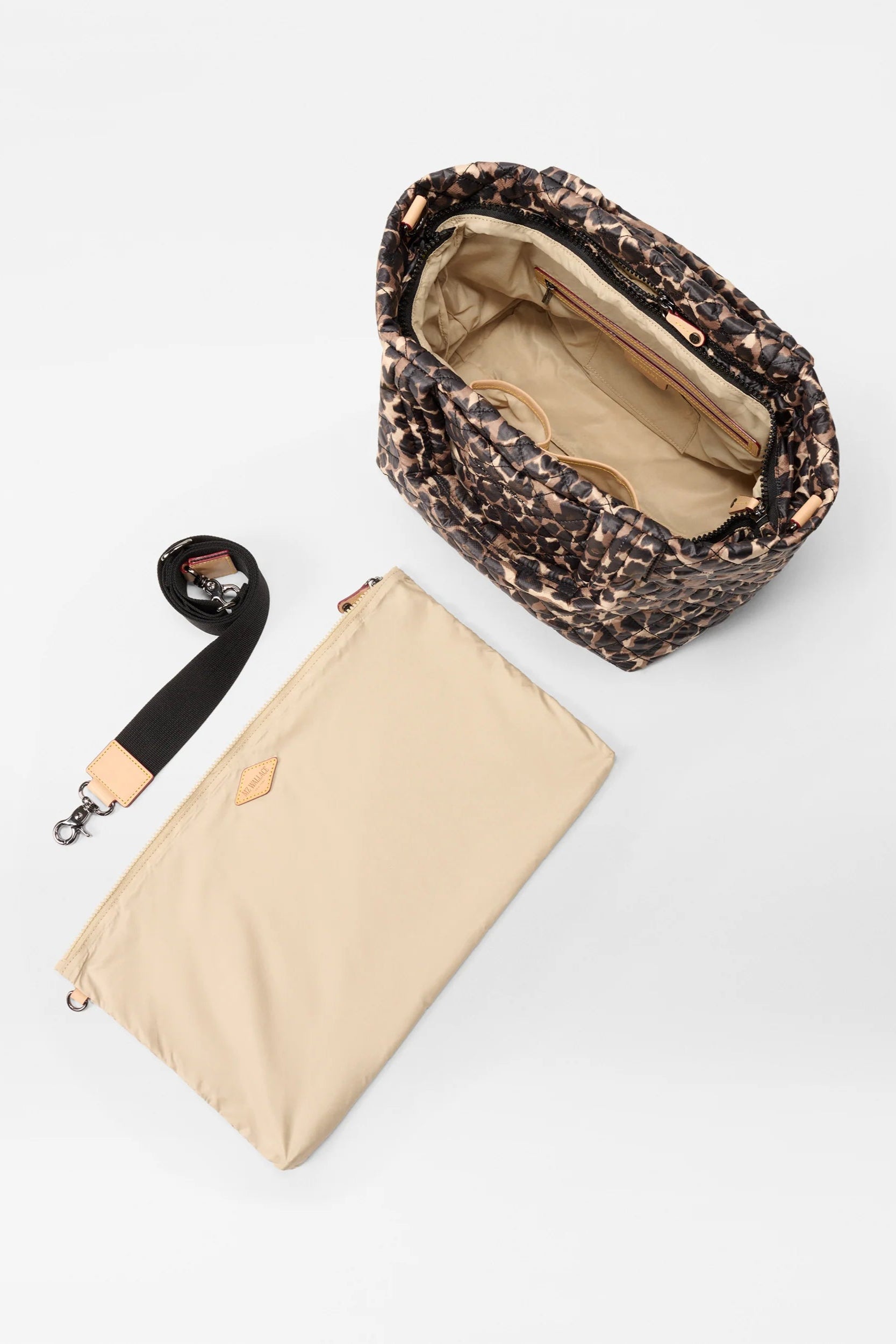 MZ Wallace Small Metro Tote Deluxe in Leopard | Shop Eleanor