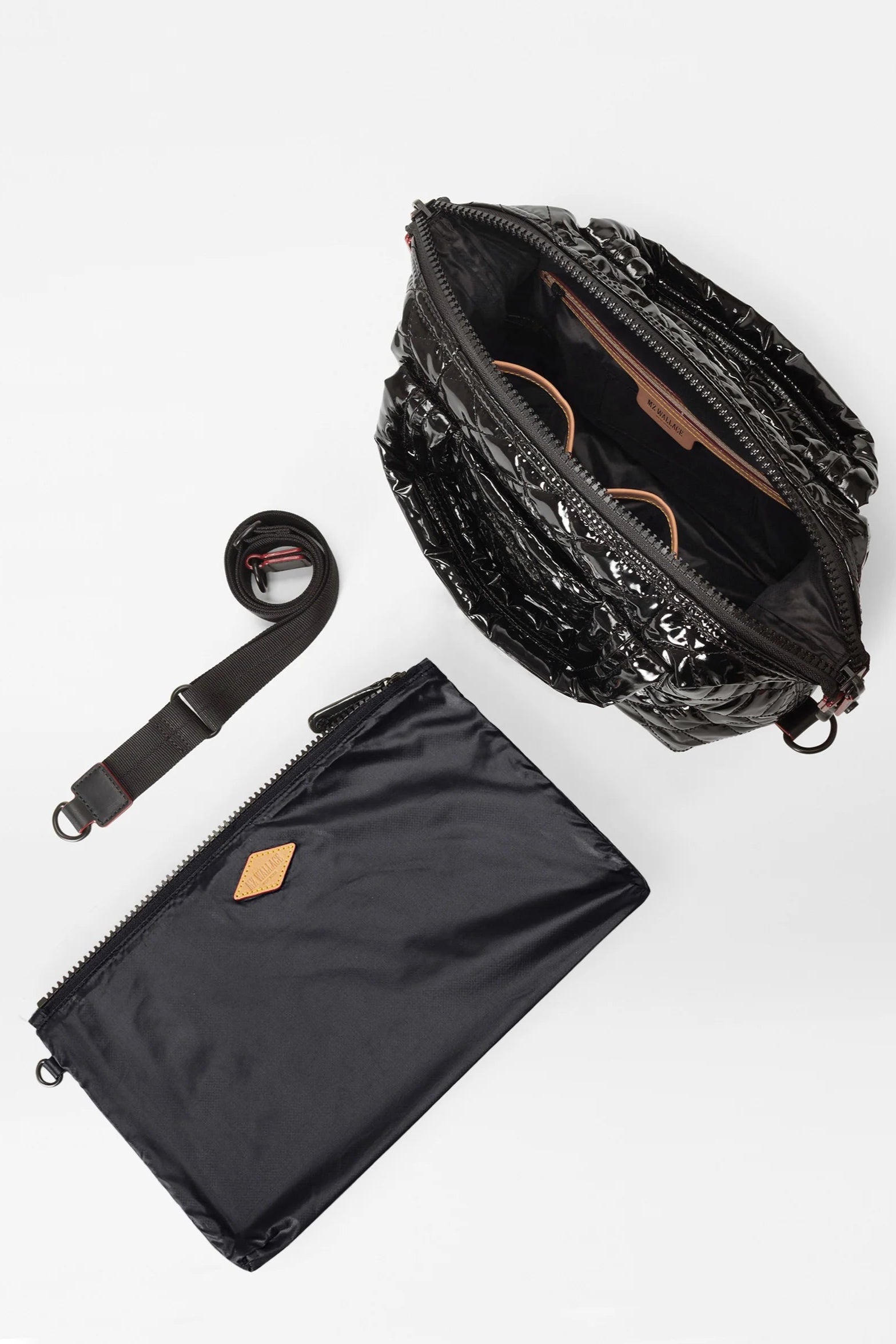 MZ Wallace Small Sutton Deluxe Bag in Black | Shop Eleanor