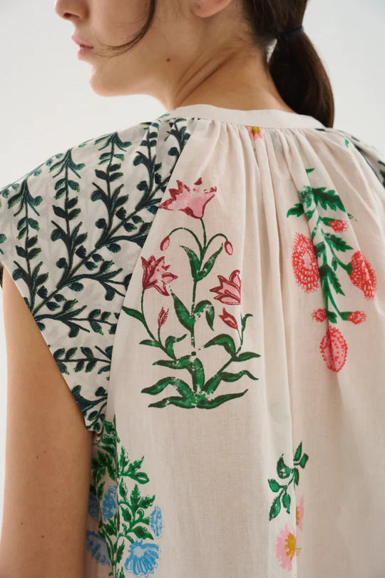 Maria Cher Keyla Floral Print Blouse Top | Shop Eleanor - Women's Luxury Designer in Louisville Colorado