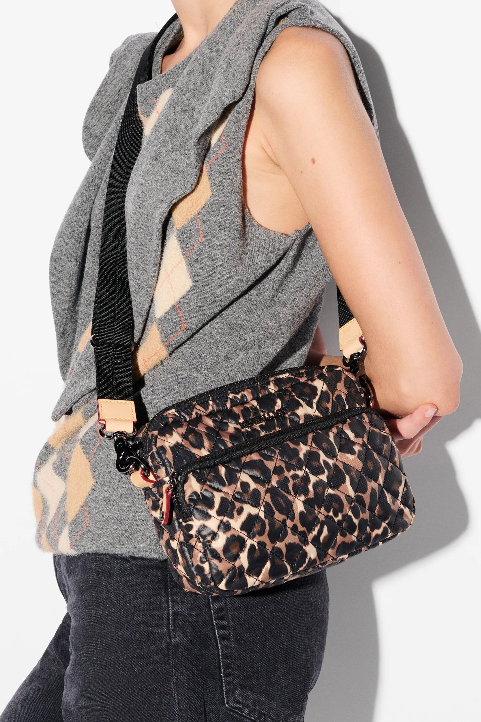 MZ Wallace Small Metro Camera Bag in Leopard | Shop Eleanor