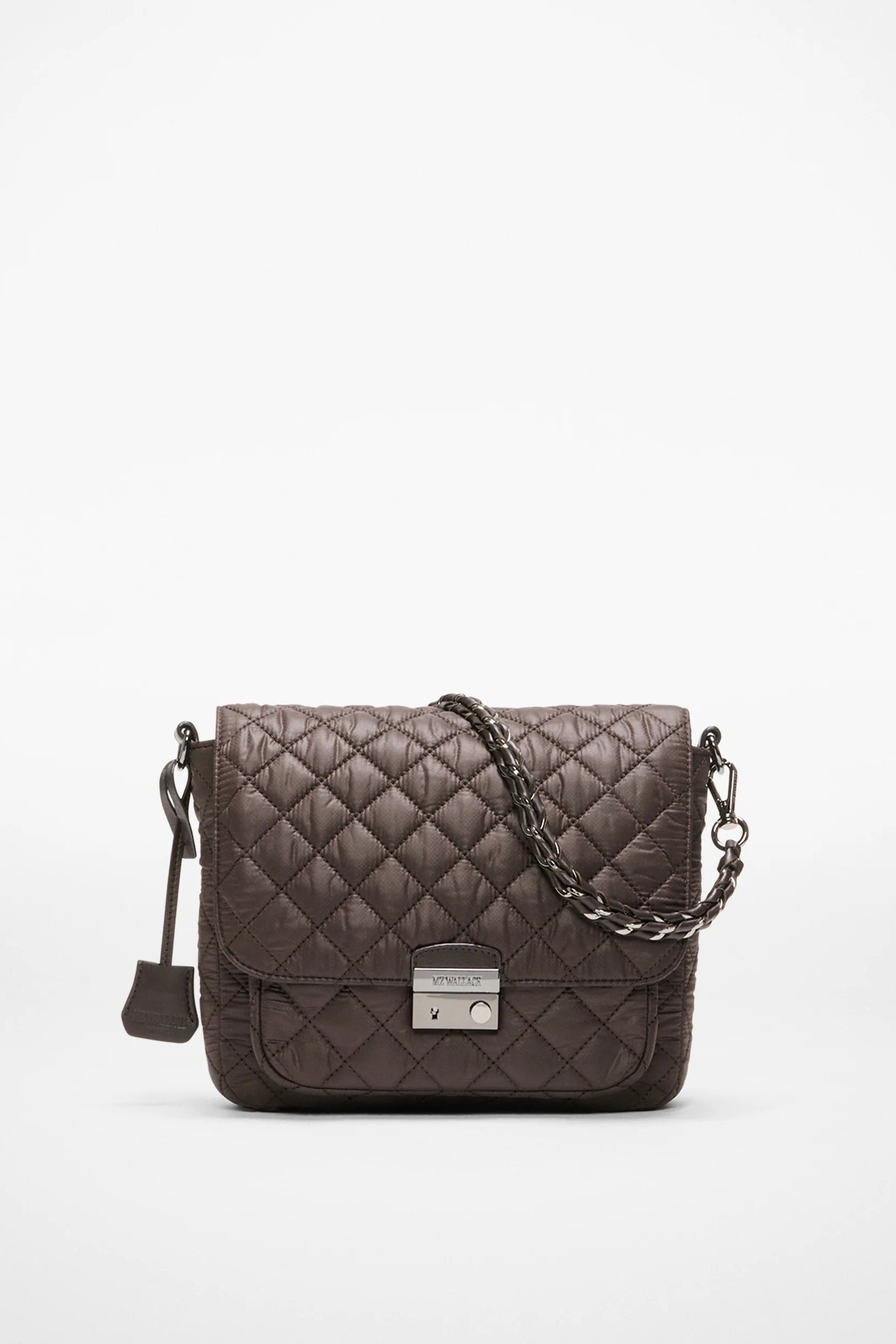 MZ Wallace Medium Crosby Lock Crossbody in Espresso | Shop Eleanor