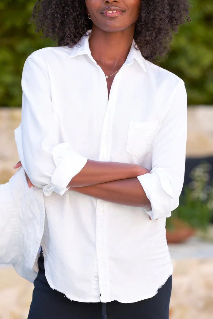 Frank & Eileen Eileen Button-Up in White Denim | Shop Eleanor