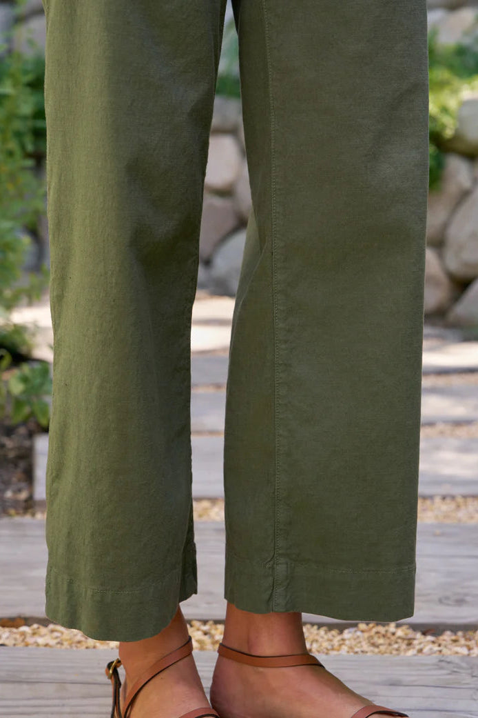The Frank & Eileen Wexford Wide Straight-Leg Trouser in Hunter Green | Shop Eleanor - Women's Online Designer Clothing Boutique