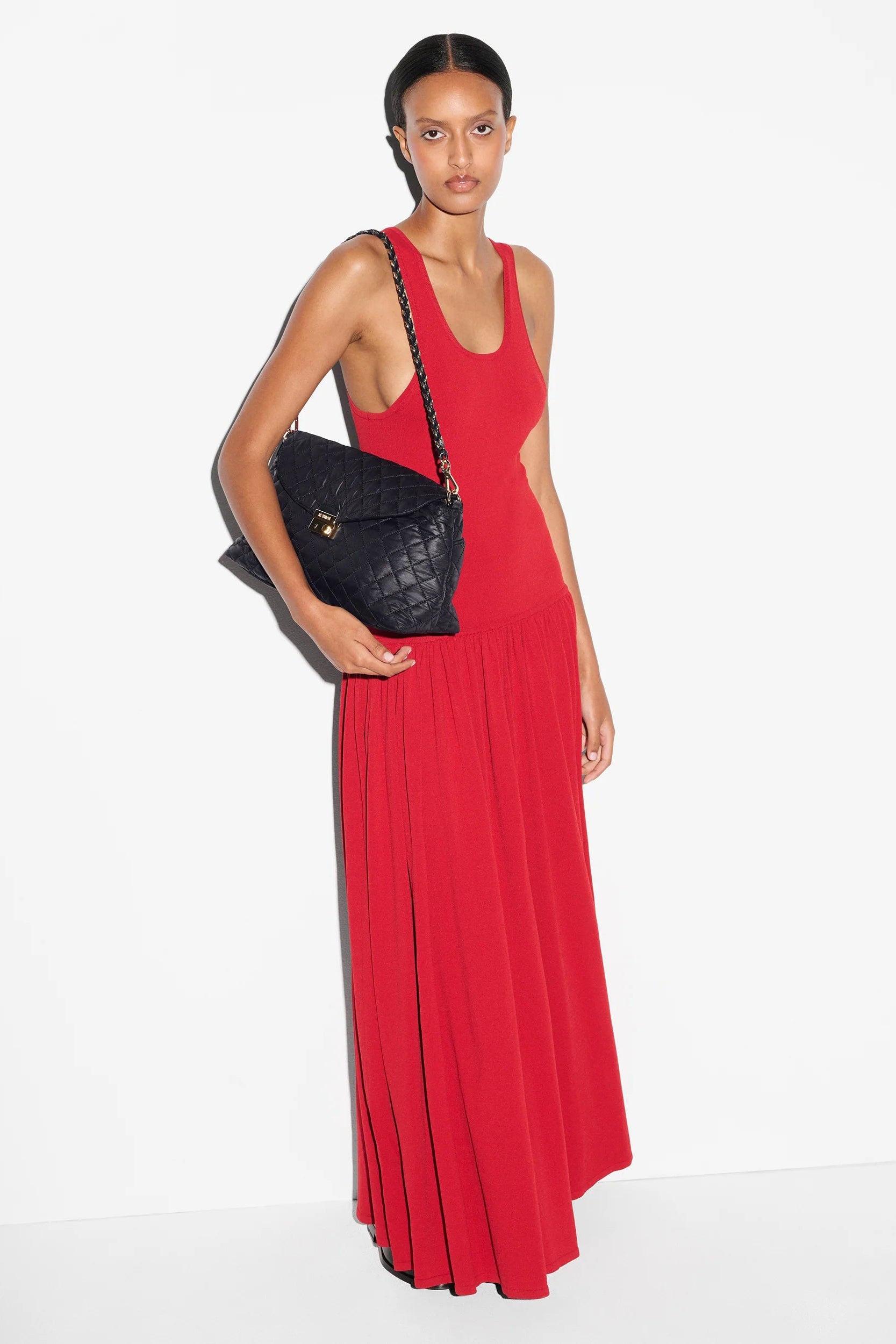 MZ Wallace Crosby Lock Shoulder Bag in Black | Shop Eleanor 