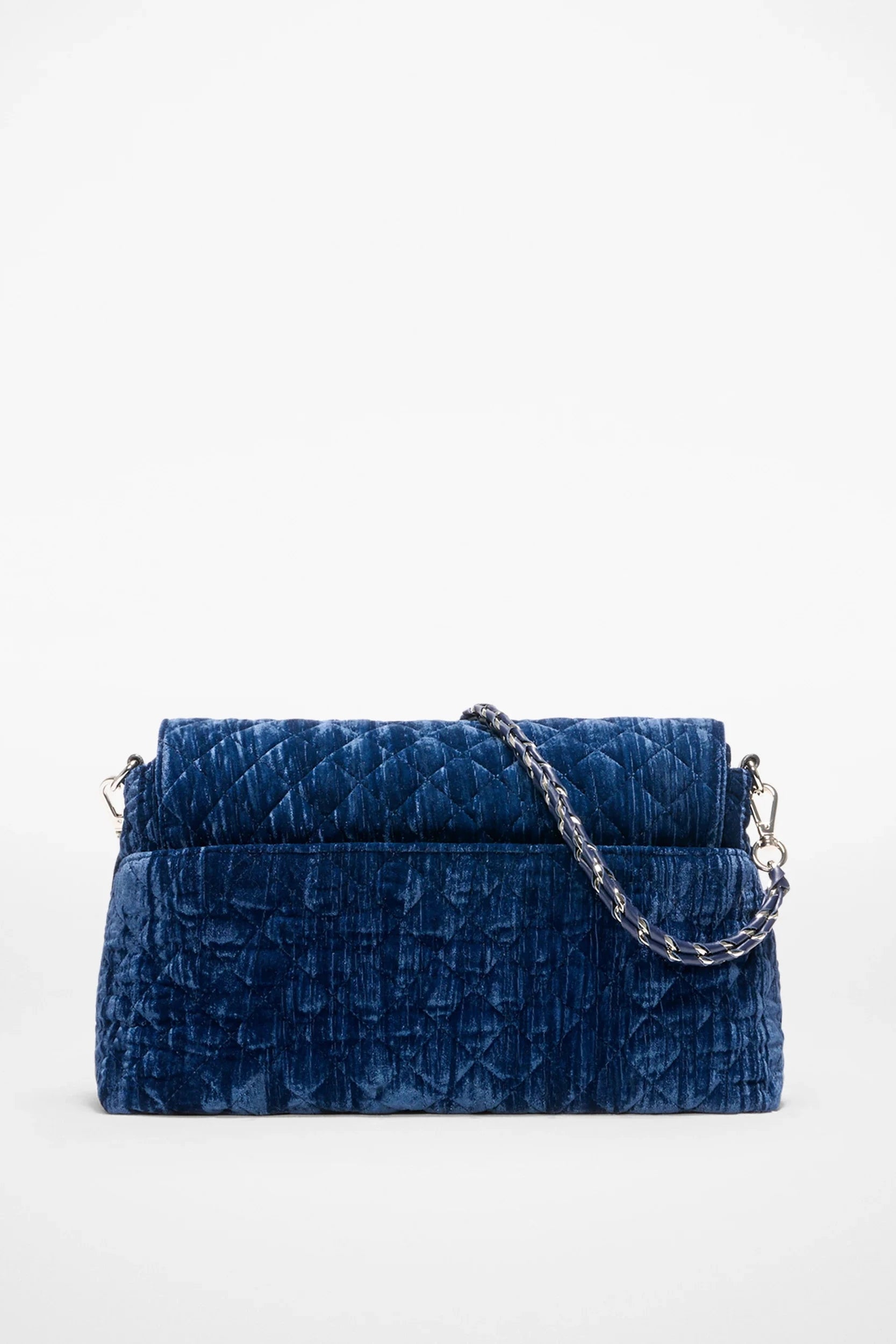 MZ Wallace Crosby Lock Shoulder in Midnight Velvet | Shop Eleanor