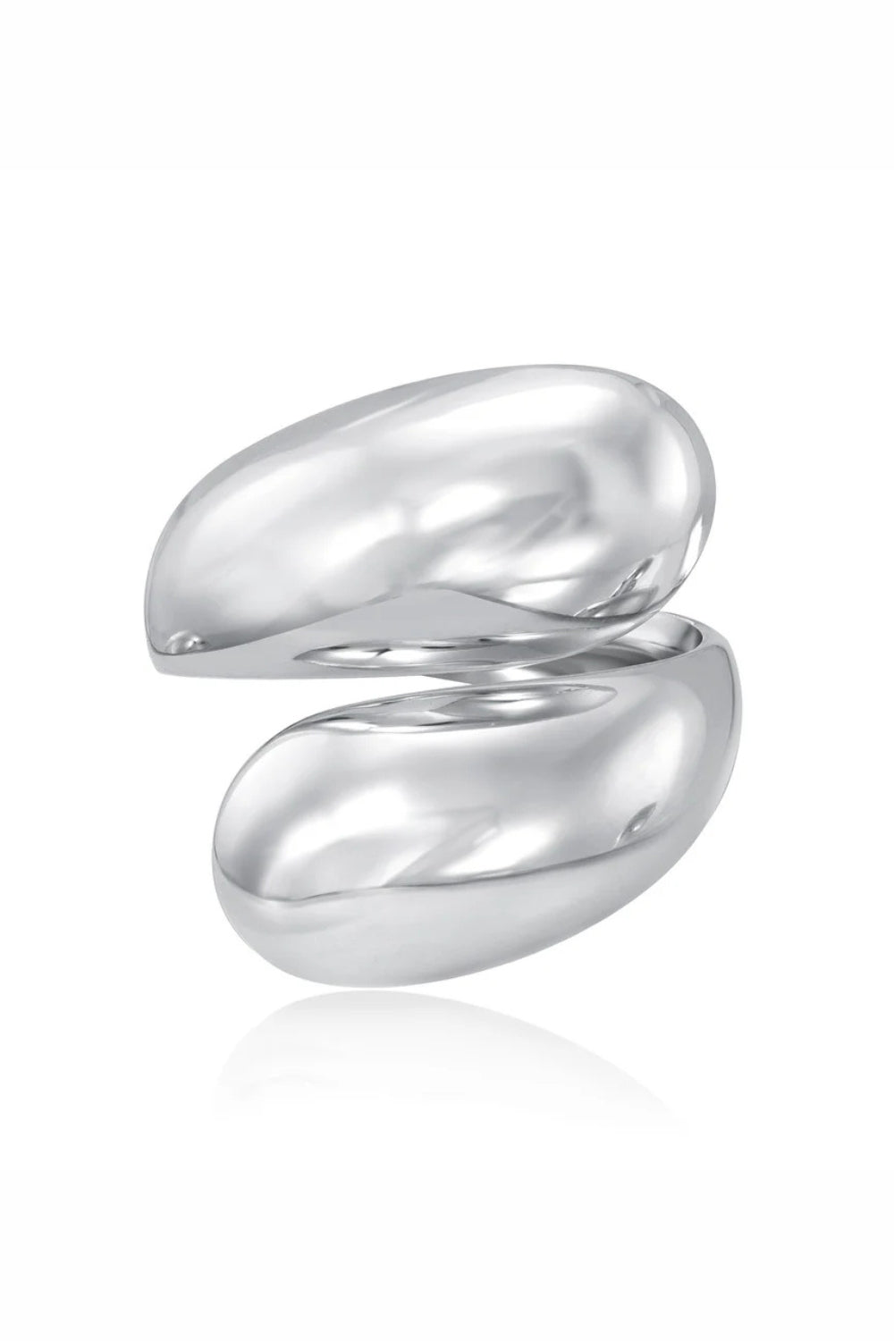 Stacy Nola Petal Wrap Ring XL in Silver | Shop Eleanor - Women's Luxury