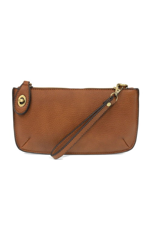 Joy Susan Mini Clutch Crossbody Wristlet in Cedar Brown | Shop Eleanor