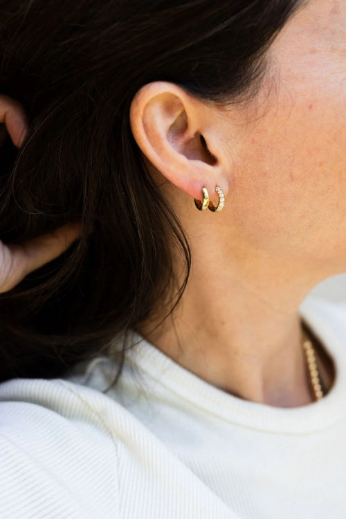 Stacy Nolan Chubby Baby Hoops in Gold | Shop Eleanor