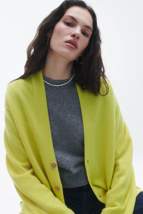 Guest in Residence Everywear Cardigan in Lemon | Shop Eleanor