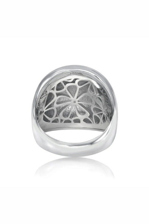 Stacy Nolan Dome Ring XL in Silver | Shop Eleanor - Women's Luxury
