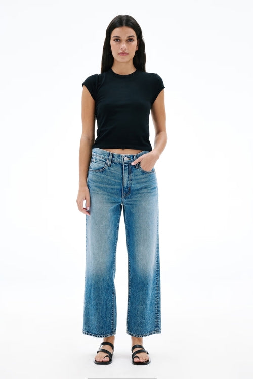 SLVRLAKE Hunter Crop Boyfriend Jean in Read My Mind | Shop Eleanor
