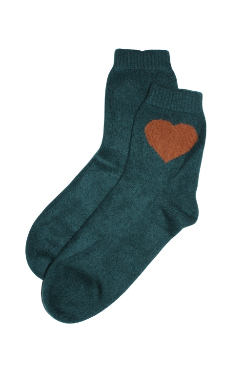Jumper 1234 Heart Cashmere Socks in Sacramento/Brown | Shop Eleanor - Women's Luxury Clothing Boutique in Louisville, CO