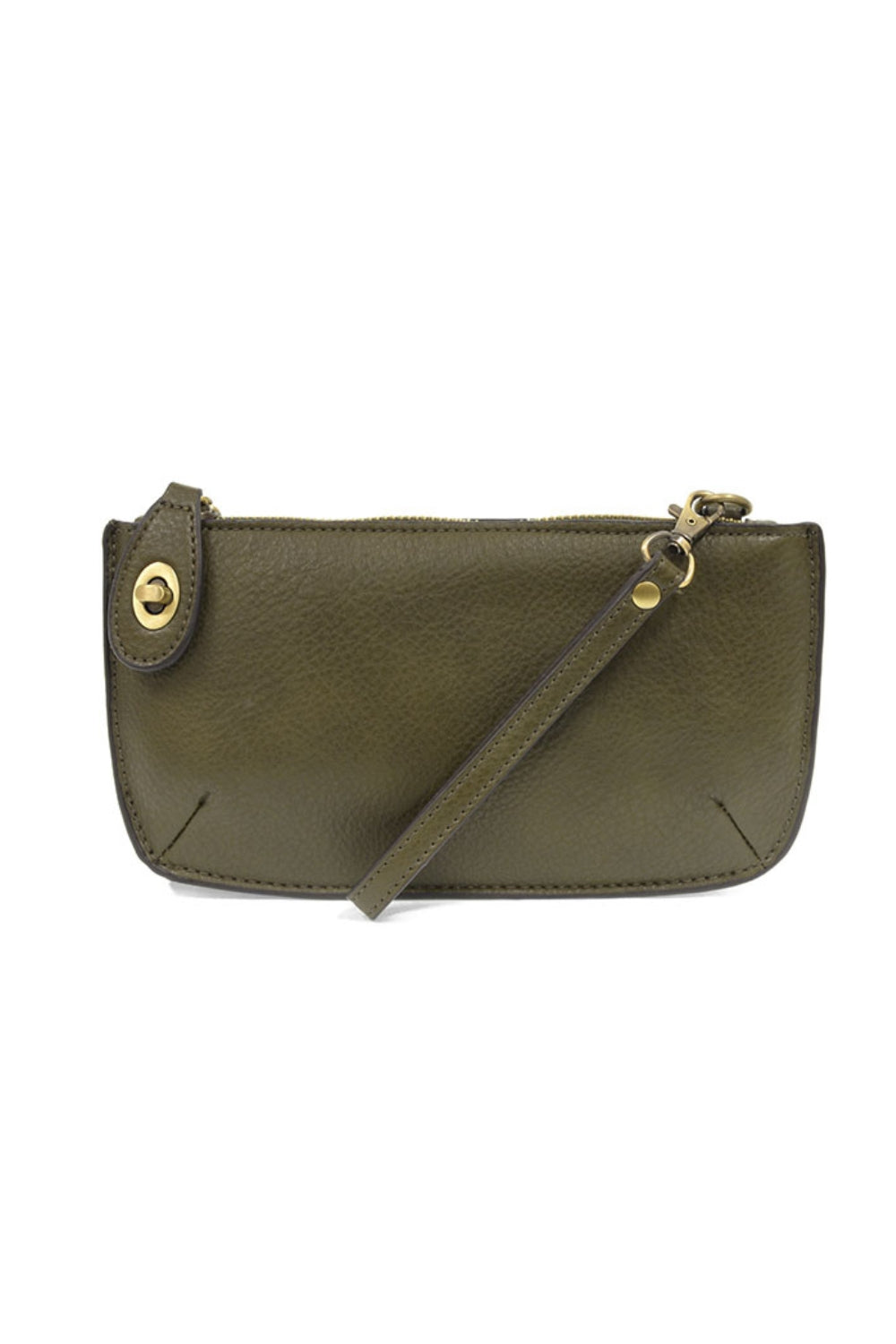 Joy Susan Mini Clutch Crossbody Wristlet in Dark Moss | Shop Eleanor