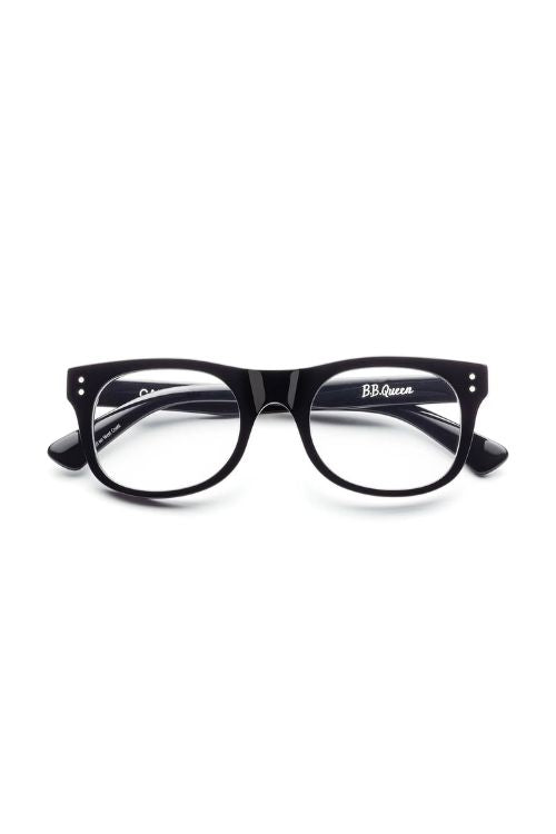 Caddis BB Queen Reading Glasses in Gloss Black | Shop Eleanor